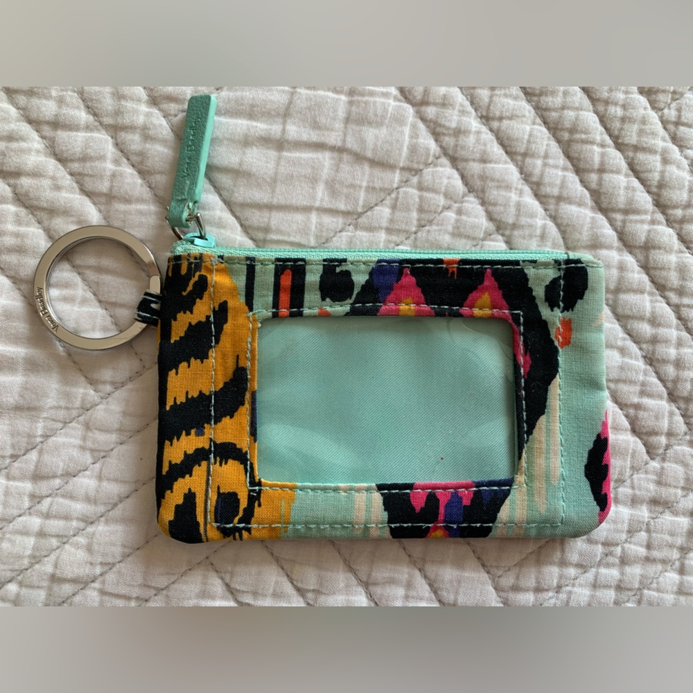Vera Bradley Colorful ID Case with Keyring